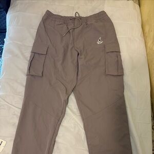 Men's Cargo Pants with Drawstring Waist - Taupe